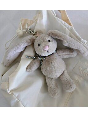 Soft Plush Bunny Rabbit Bag Charm Key Chain